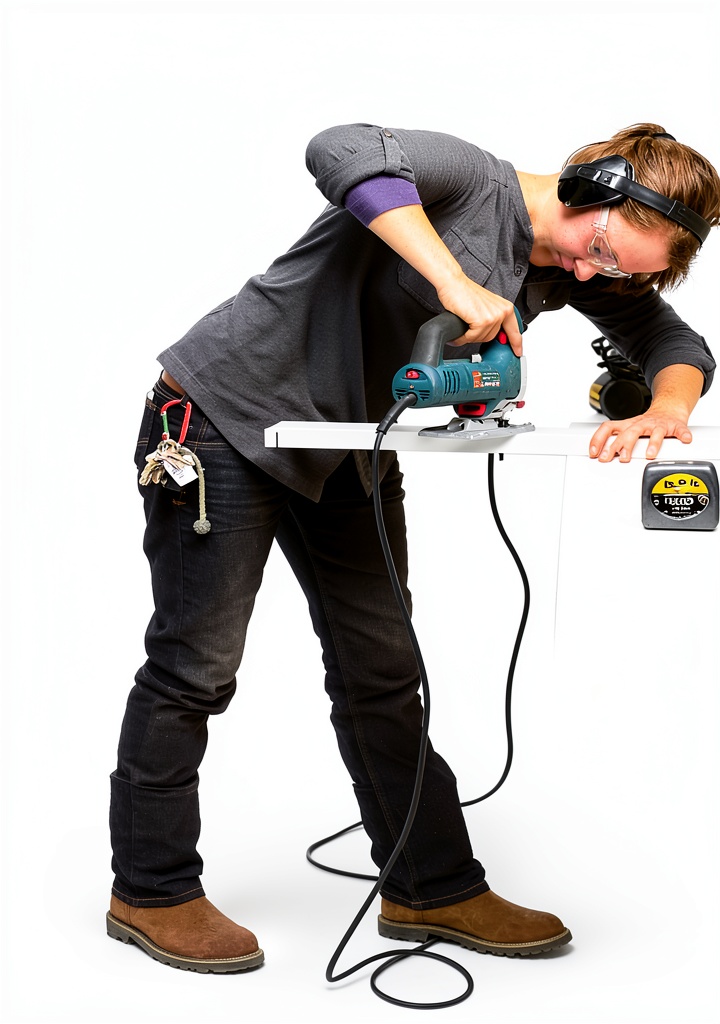 Installing Kindle Construction Carpentry Guide by Amazon on a wooden workbench