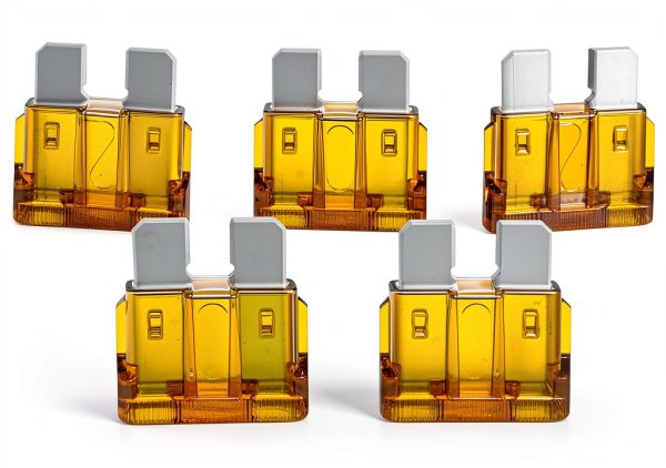 Yellow Furnace Fuse 5 Pack Blade ATC5 5 Amp PROTACTOR Blade Fuse-0