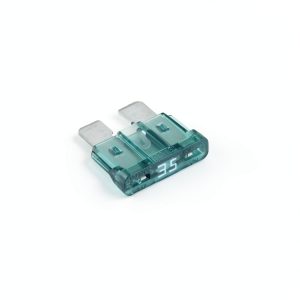 35 Amp Blue Green ATC ATO Fuse Crimp Supply Blade Fuse Pack of 25-0
