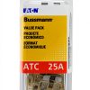ATC Blade Fuse Bussmann 25 Amp 32V Clear Pack of 25-0