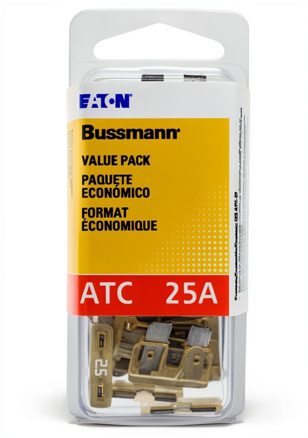 ATC Blade Fuse Bussmann 25 Amp 32V Clear Pack of 25-0