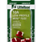 Littelfuse LMIN010.VP MINI Low Profile 10 Amp Blade Fuse Pack of 5-0