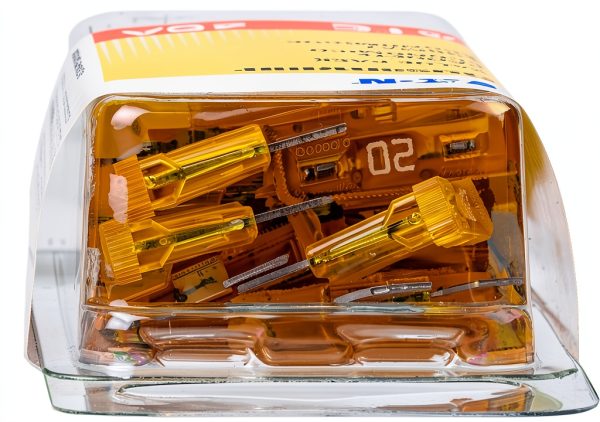 Bussmann ATC Blade Fuse 20A 32V Yellow Fast Acting Pack of 25-4