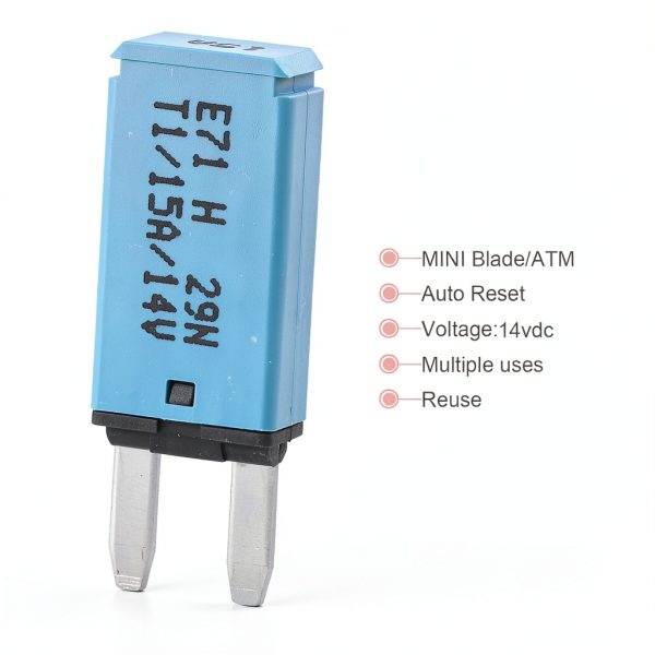 E71 ATM Mini Fuse Blade Auto Reset Circuit Breaker 5A-30A for Marine-3