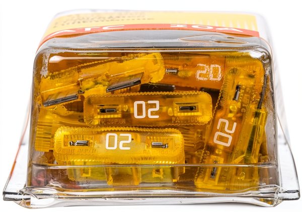 Bussmann ATC Blade Fuse 20A 32V Yellow Fast Acting Pack of 25-5