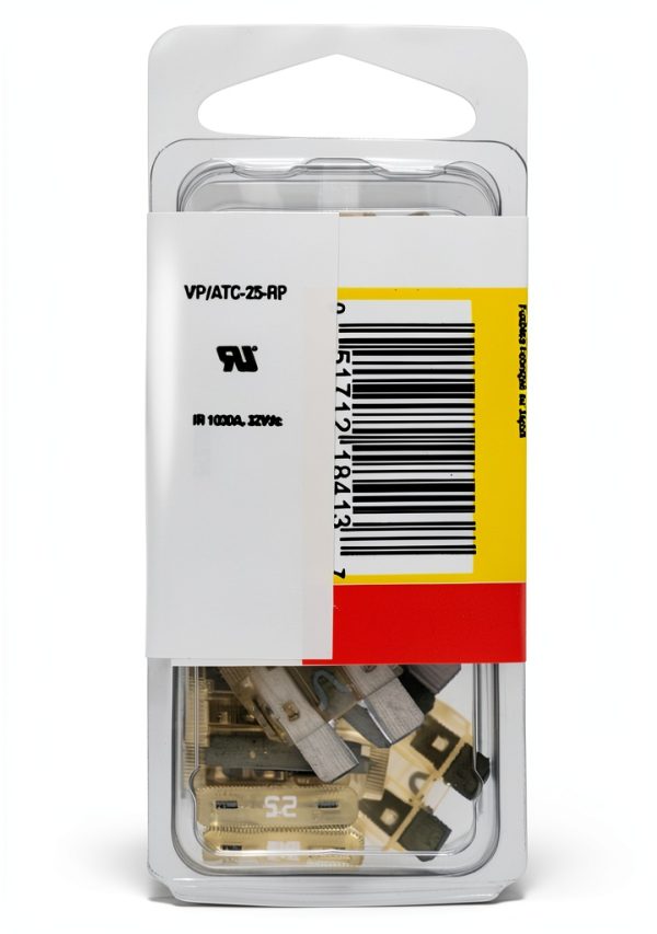 ATC Blade Fuse Bussmann 25 Amp 32V Clear Pack of 25-1