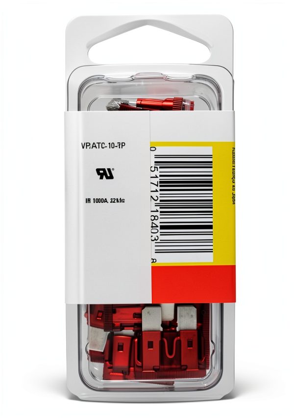 Bussmann (VP/ATC-10-RP) Red 10 Amp 32V Fast Acting ATC Blade Fuse, (Pack of 25)-1