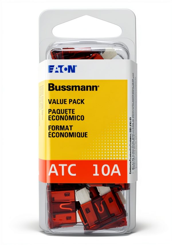 Bussmann (VP/ATC-10-RP) Red 10 Amp 32V Fast Acting ATC Blade Fuse, (Pack of 25)-0
